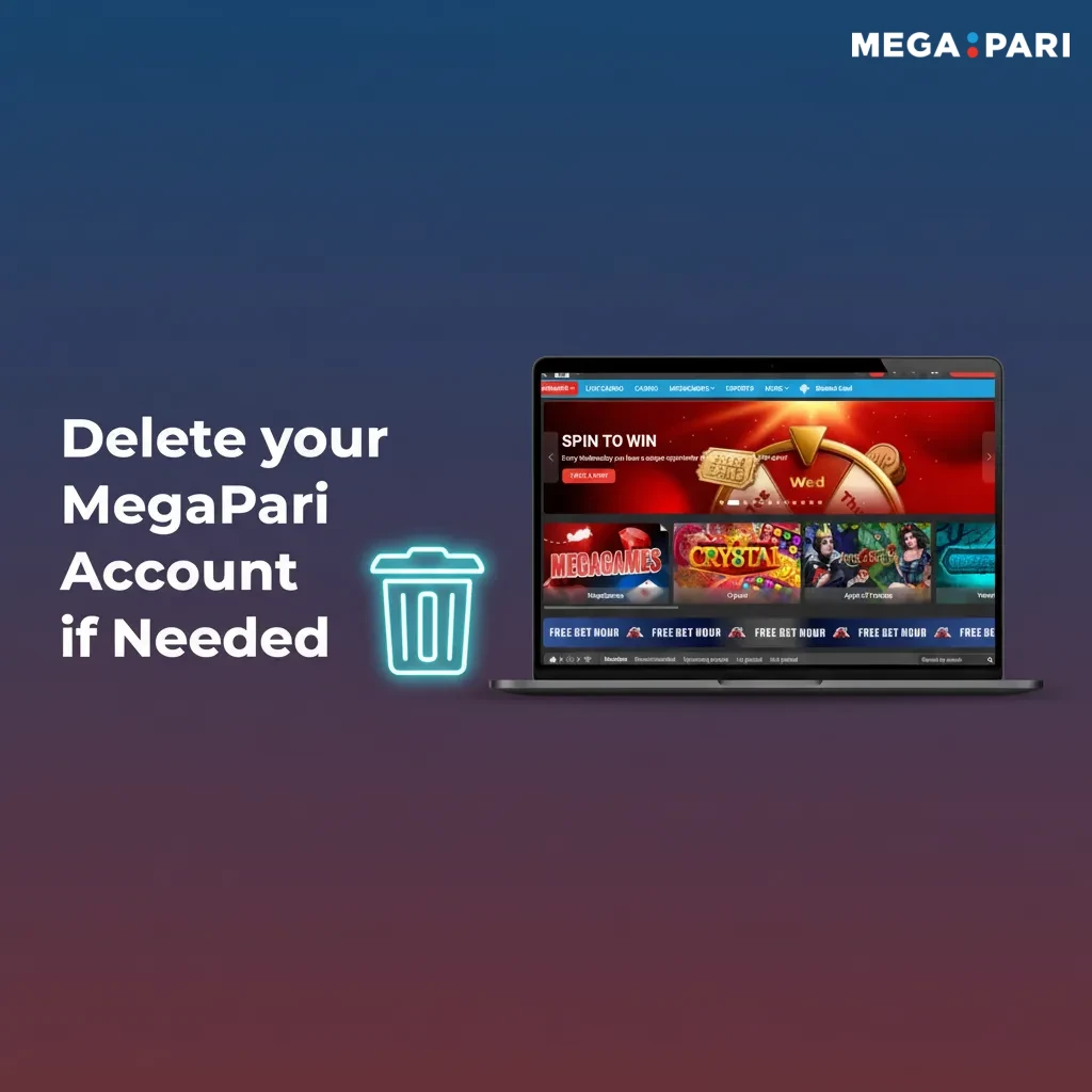 Delete your MegaPari account: contact support for deletion or self-exclusion, verify ID, withdraw funds, get confirmation.