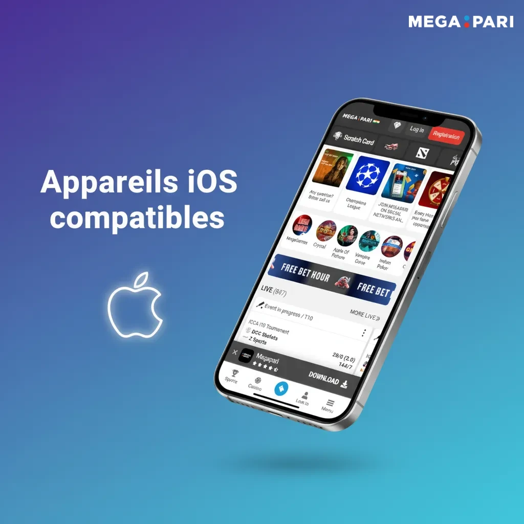 Appareils iOS compatibles: iPhone X à 15 Pro Max et iPad récents (iPadOS 12+)