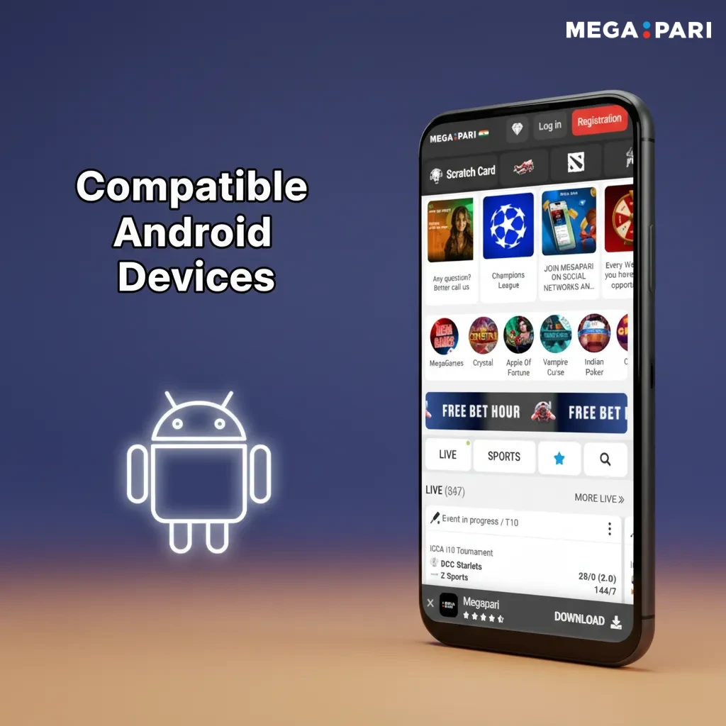 Graphic of app-compatible Android phones used in Morocco: Galaxy A14/A24/S21 FE, Redmi Note 11/12, POCO M5, OPPO A57.