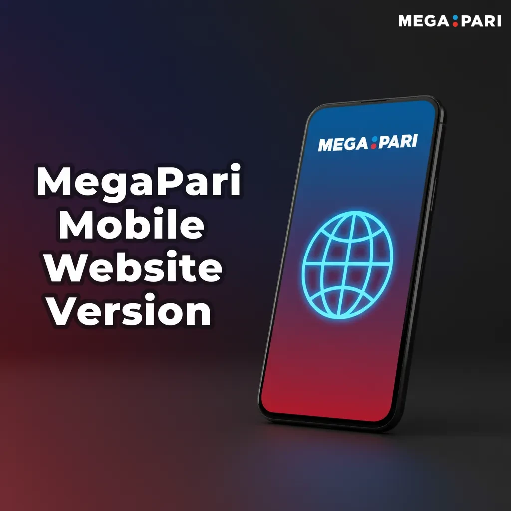 MegaPari mobile site on smartphone/tablet with betting, casino, live streams, payments; sign in via browser, no download.