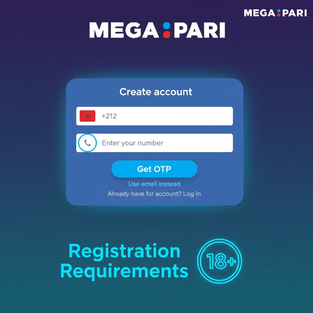Registration requirements for Morocco: 18+, real ID, CIN/passport + address proof, one account per person/IP, fair use.
